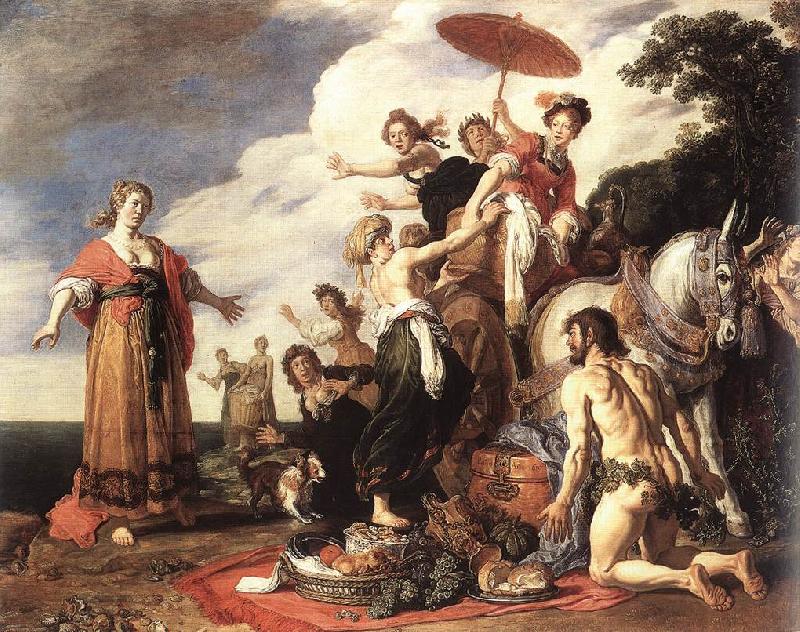 LASTMAN, Pieter Pietersz. Odysseus and Nausicaa g oil painting image